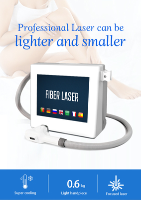808nm Wave Fiber Ditambah Diode Lazer Hair Removal Equipment untuk Spa