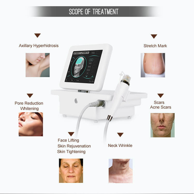 Kecantikan Fractional Microneedle RF Peremajaan Peralatan Pengetatan Portabel
