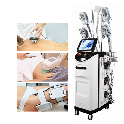 Mesin Cryolipolysis 360 Dikombinasikan Dengan RF Handle Untuk Mengurangi Lemak Wajah Dan Tubuh
