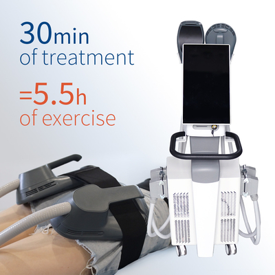 Salon Gunakan 14 Tesla EMS Body Sculpting Slimming Machine 4/5 Handle Jenis RF Untuk Kecantikan