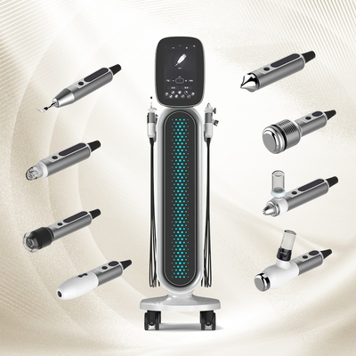 AzulMarino 8W Standing Skin Cooling Machine 10,1 Inch Color Touch Screen Penanganan wajah yang ditargetkan