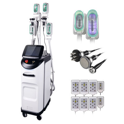 Mesin Cryolipolysis 360 Dikombinasikan Dengan RF Handle Untuk Mengurangi Lemak Wajah Dan Tubuh