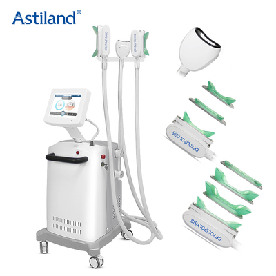 3 Pegangan Tanpa Rasa Sakit Cryolipolysis Mesin Pembekuan Lemak Tubuh Penghapusan Dagu Ganda